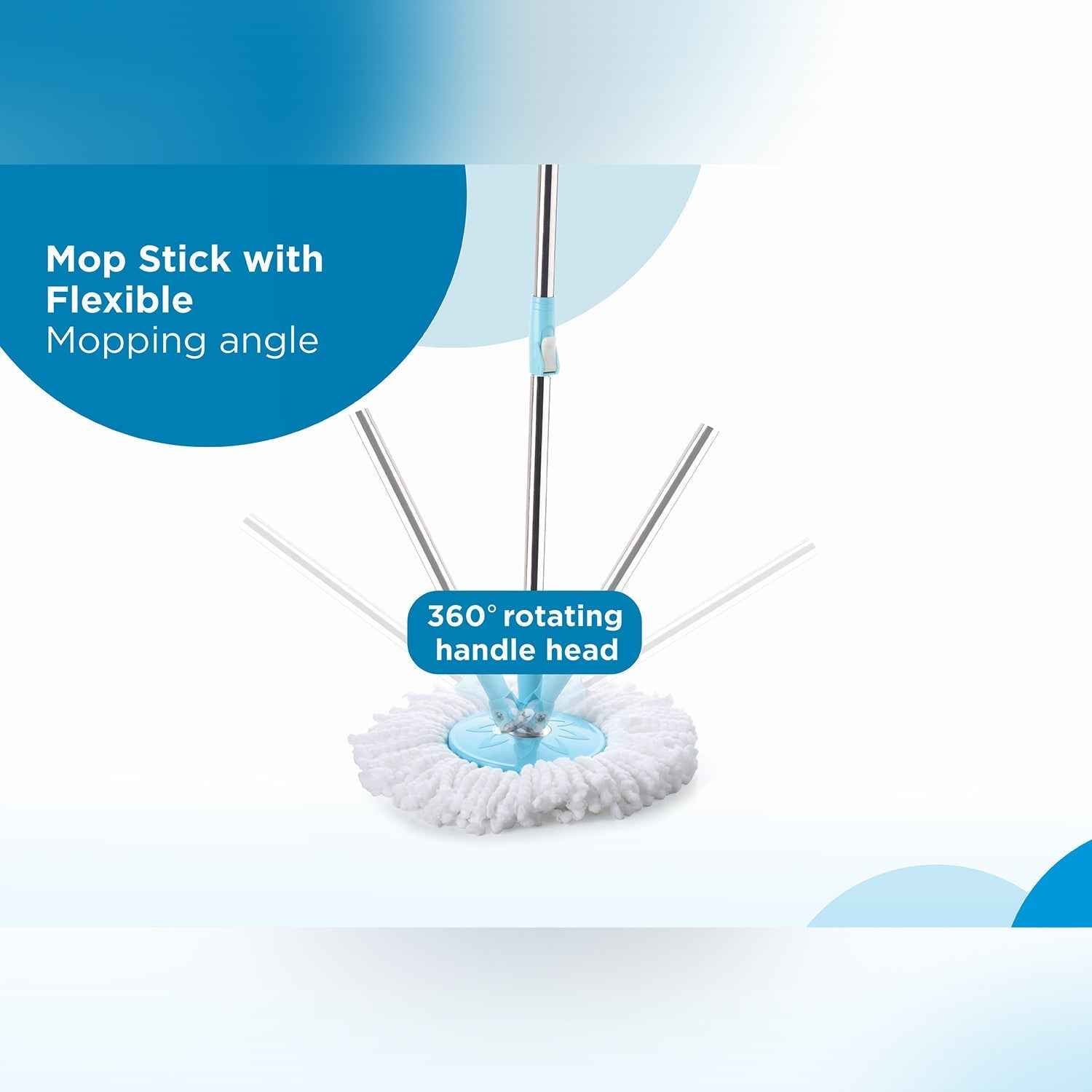 Spin Mop – Bigger Wheels & Auto Fold Handle | Ganesh
