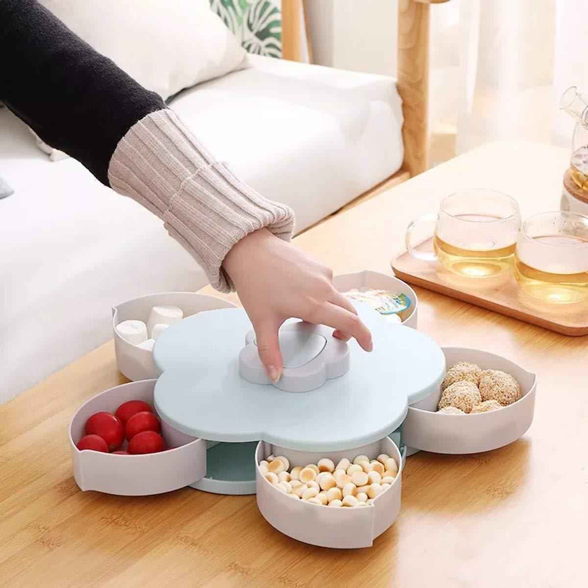 Smart Candy Box – 5-Compartment Petal-Shaped Organizer | Lunchie Bunchie
