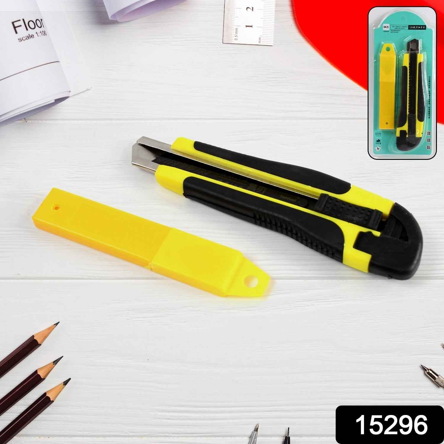 Cutter Knife Set – Heavy-Duty Snap-Off Blades & Safety Lock