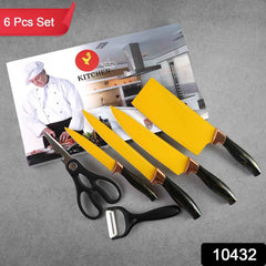 Professional Kitchen Knife Set – 6-Piece Stainless Steel Blades