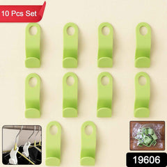 Plastic Hanger Hooks – Space Saving Closet Organizer (10 Pc)