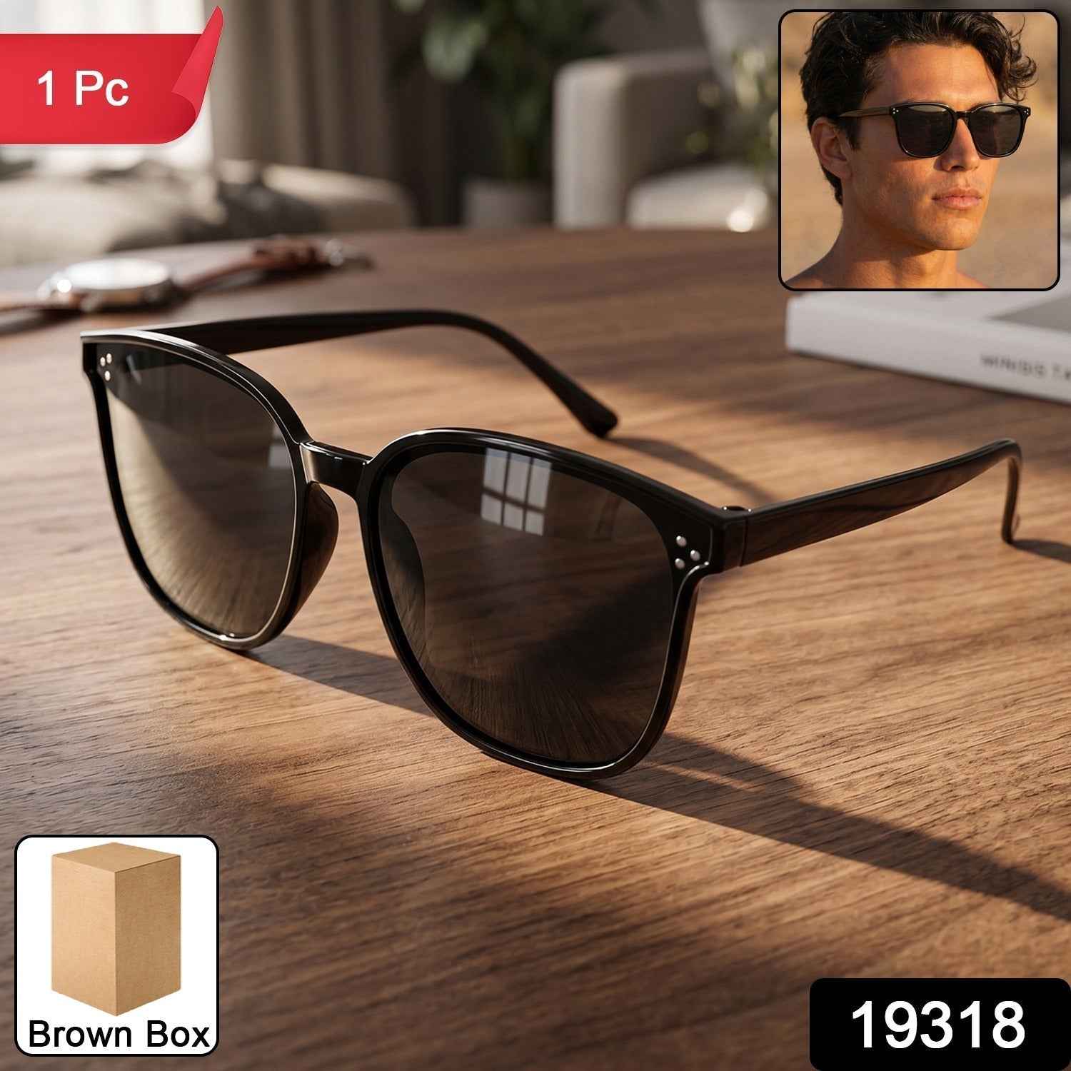 UV Protection Sunglasses Ð Classic Black Frame for Men & Women