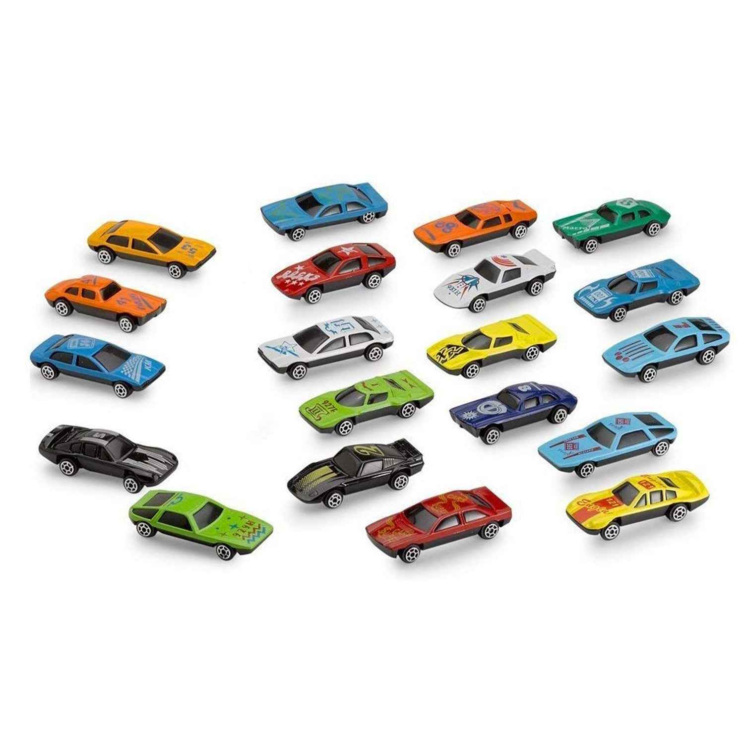 Toy Car Set for Kids – 25 Free-Wheel Racing Cars | Action Legion