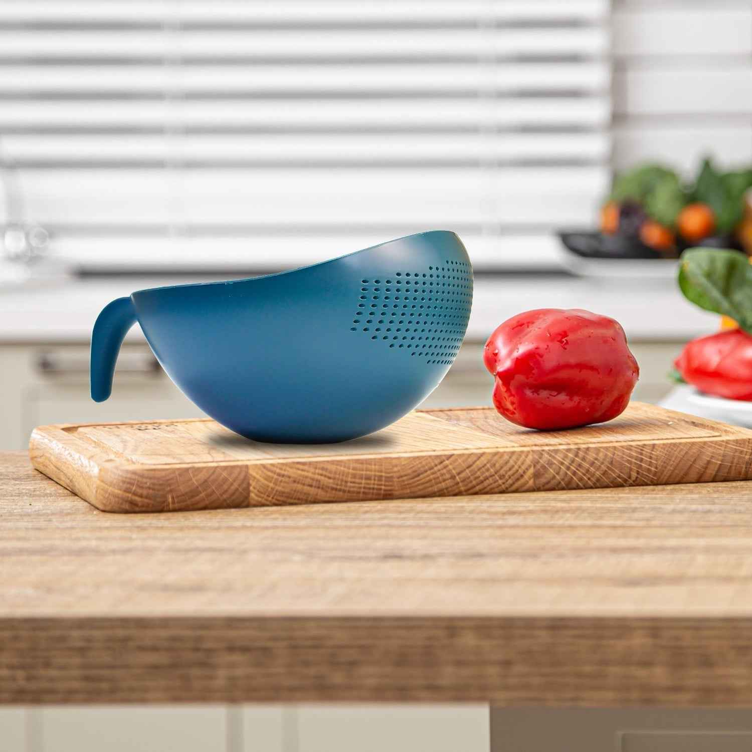 Rice Strainer Bowl – Plastic Food Drain Basket Set of 3 | Lunchie Bunchie