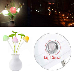 Mushroom Night Light – Auto Sensor Multicolor LED Lamp | Indo Glow