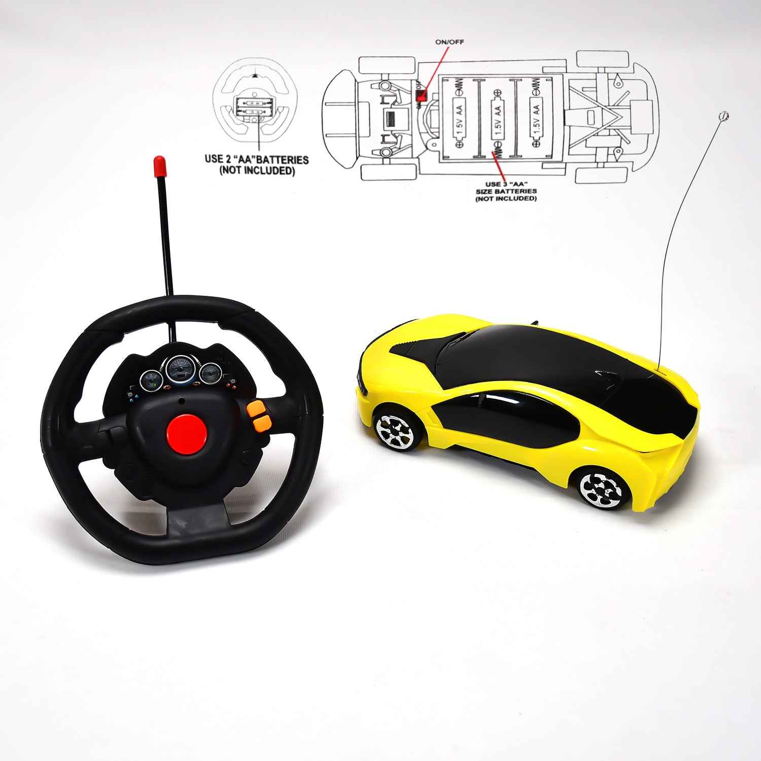 Remote Control Car for Kids – Fast Steering & Lights | Spark Tots