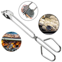 Metal BBQ Tongs – Heavy-Duty Multi-functional for Grilling | Velvet Wipe
