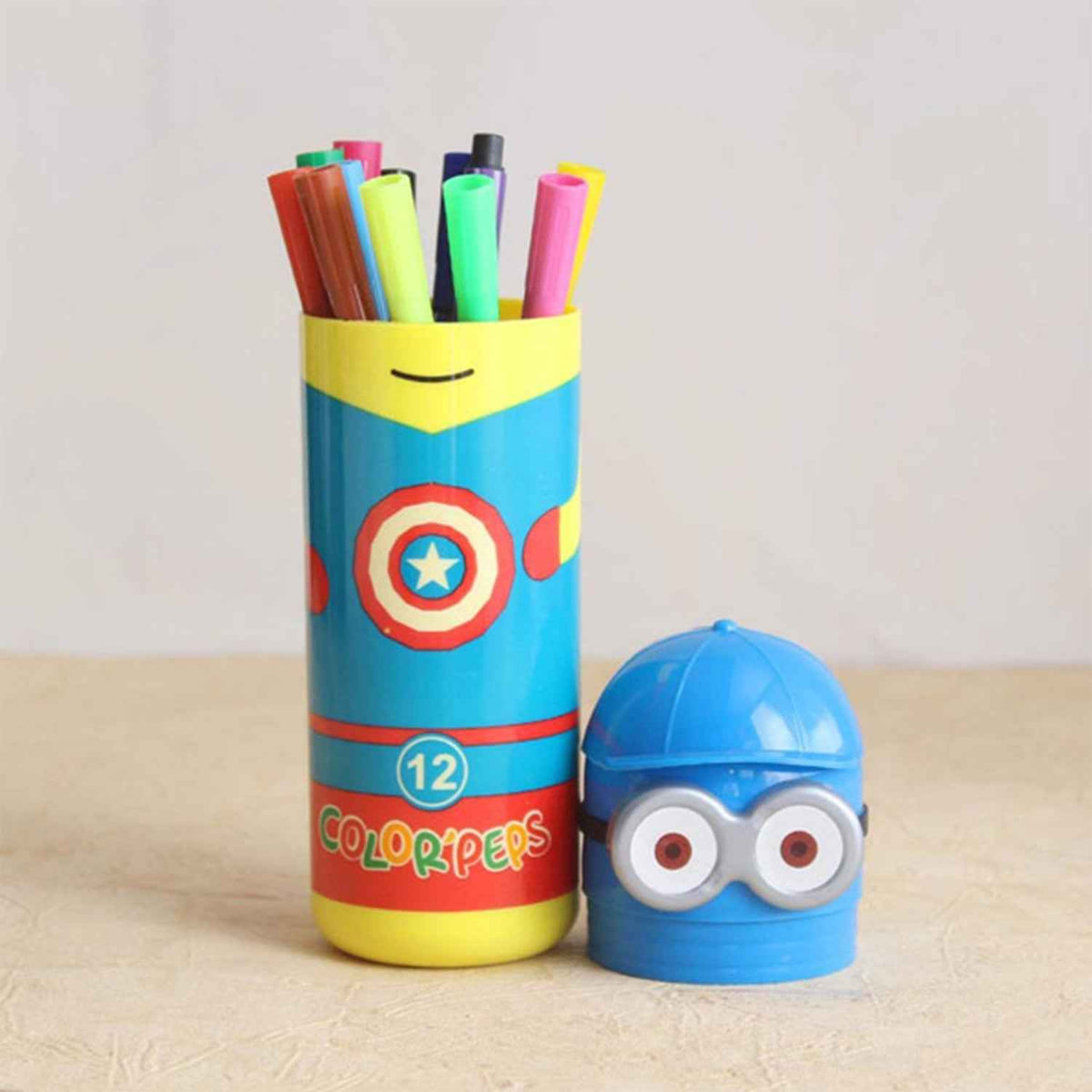 Minions Sketch Pen Set – 12 Vibrant Pens for Kids & Return Gifts | InkGlow
