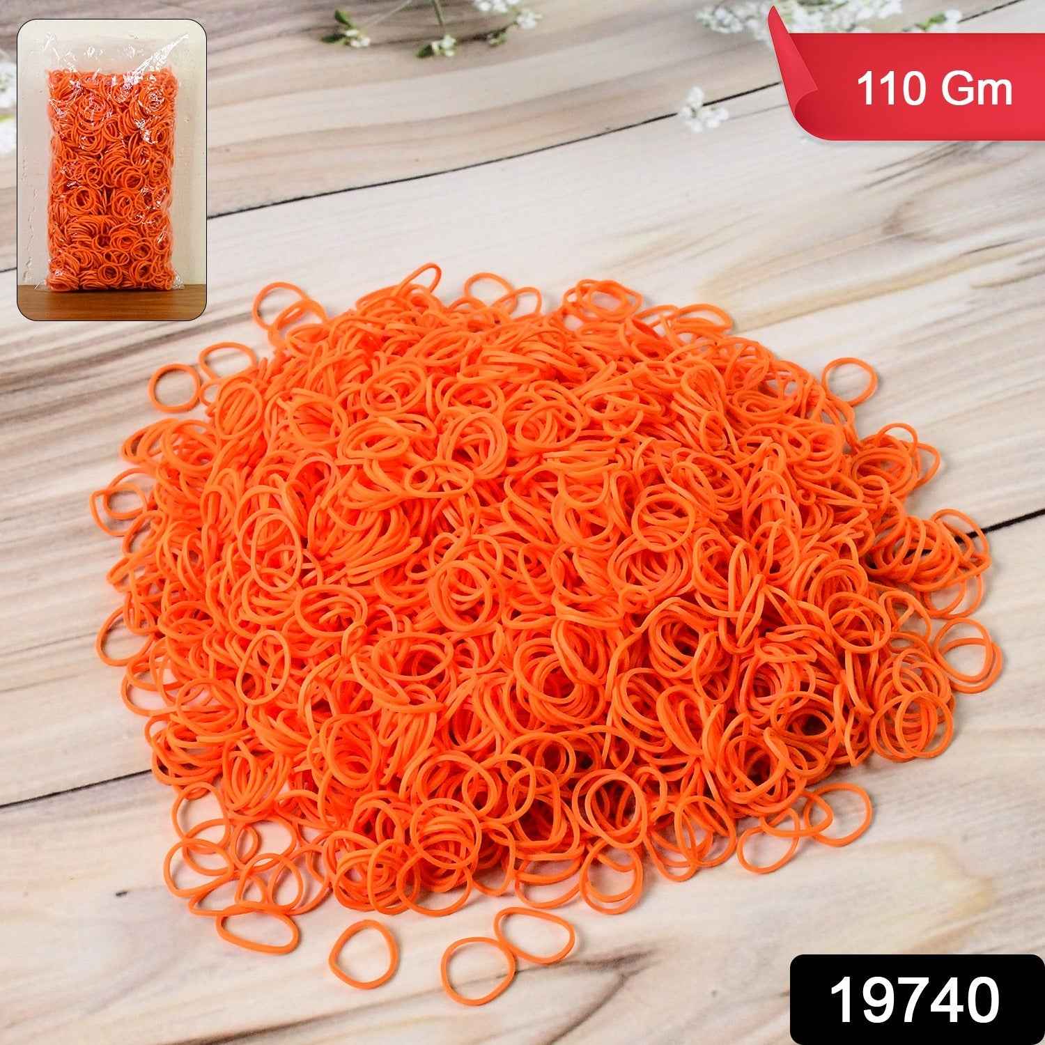 Elastic Rubber Bands – Strong Multipurpose Binding Bands, Approx. 110 gm