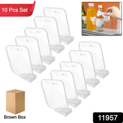 Plastic Storage Baskets – 10 Pcs Adjustable Refrigerator Organizer