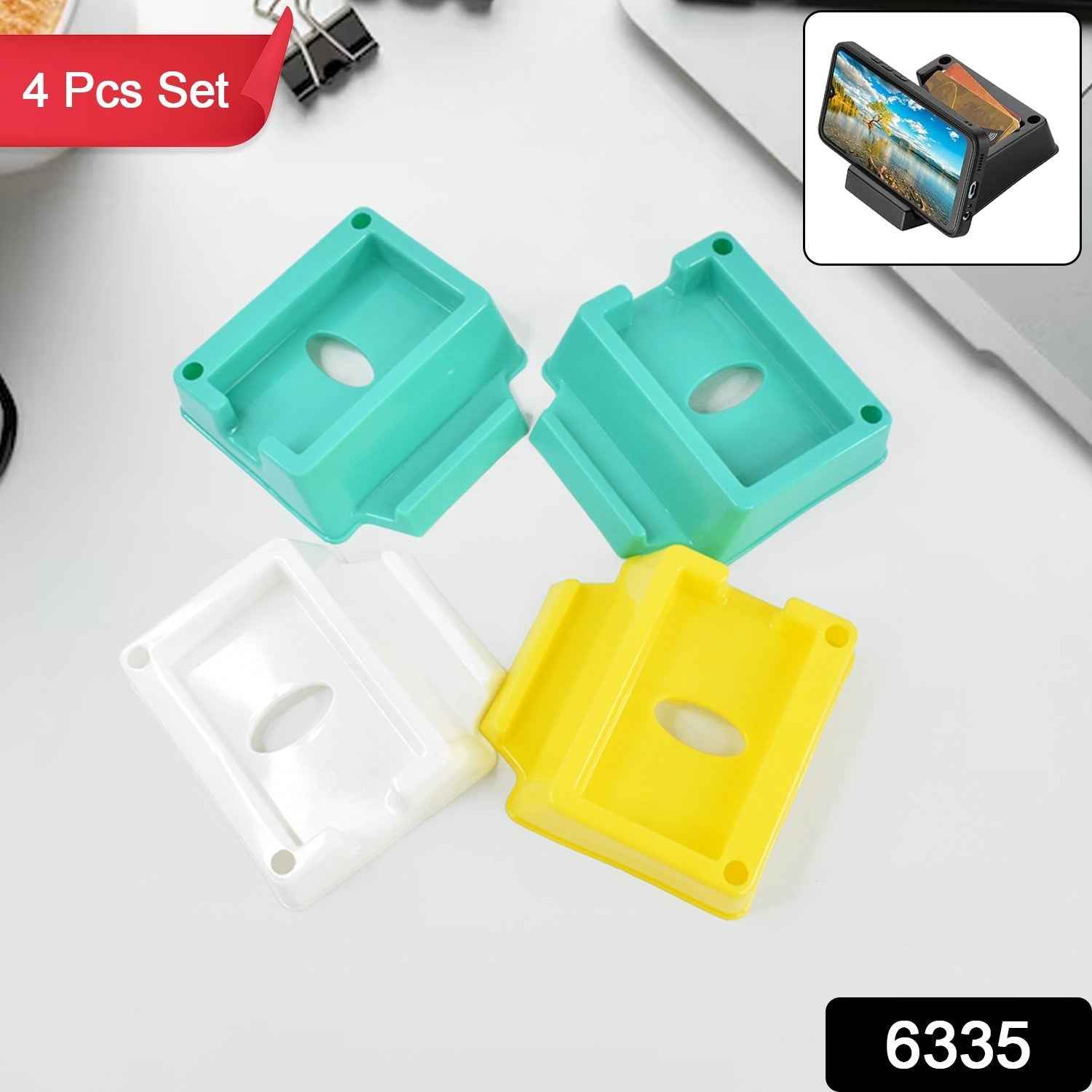 Mobile Phone Stand Holder – Space-Saving 4 Pc Set