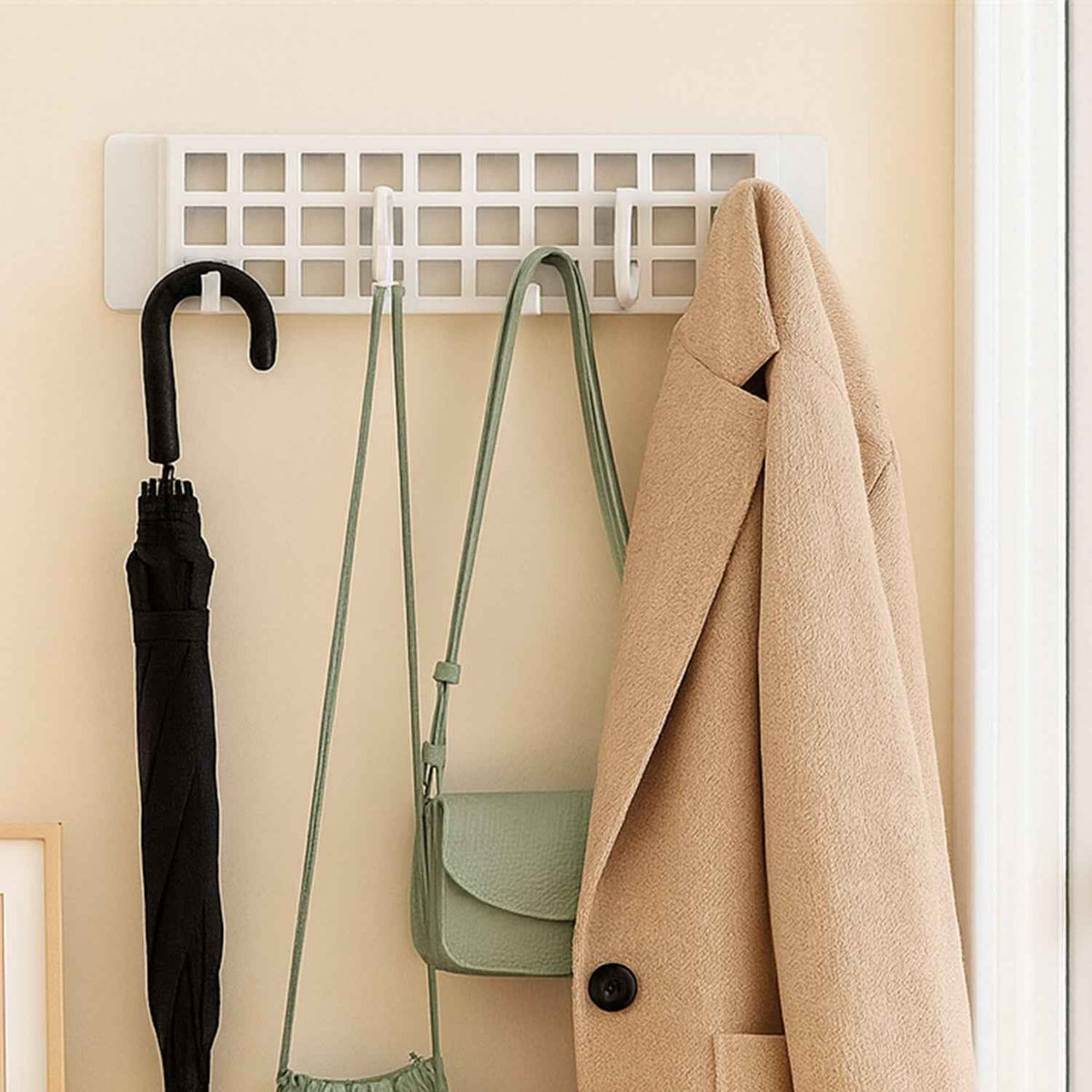Plastic Hanger Hook – 5-Spin Multipurpose Self-Adhesive | Bathora