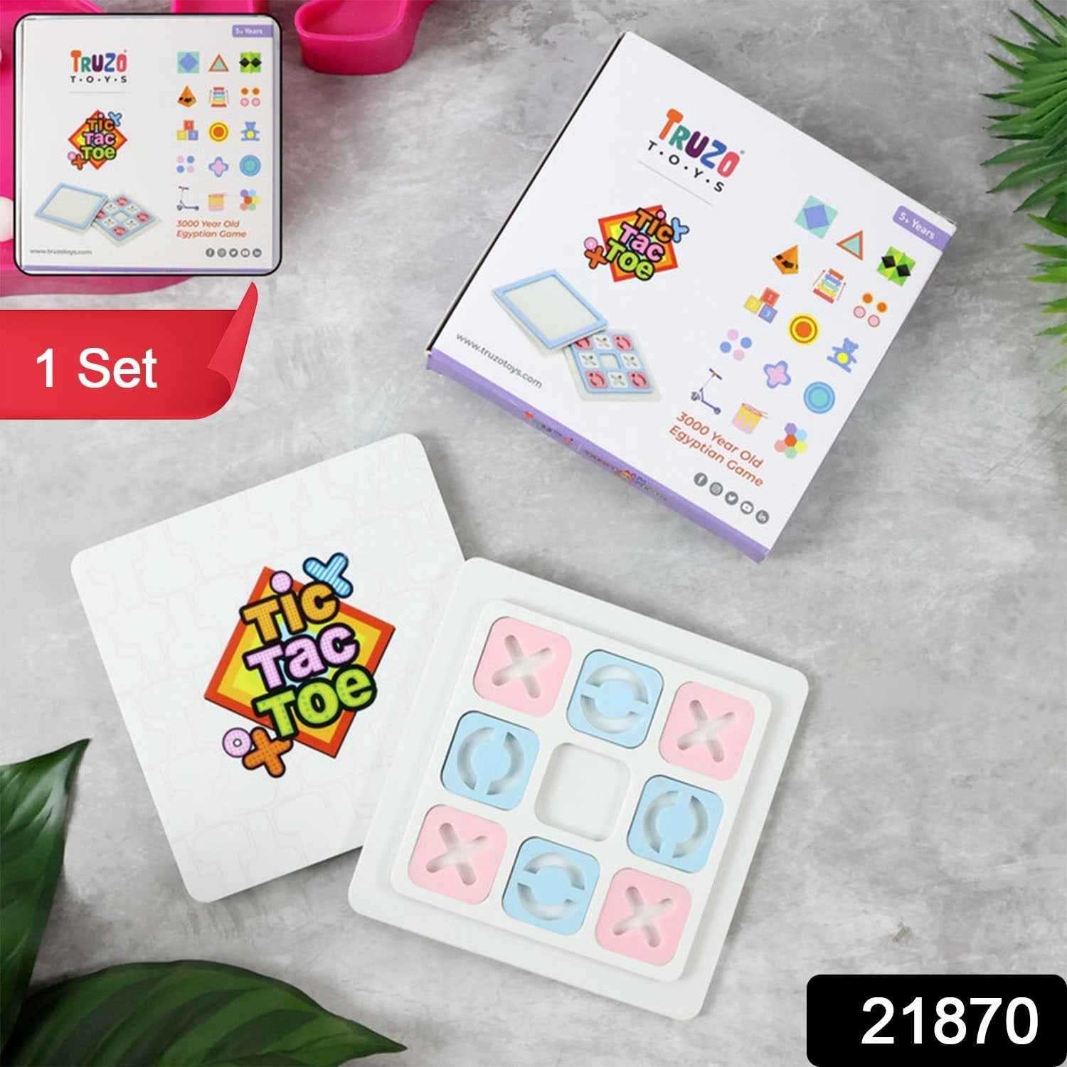 Tic Tac Toe Board Game – Classic Portable Strategy Set