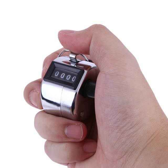 Hand Tally Counter – 4-Digit Manual Clicker | FitFuzion