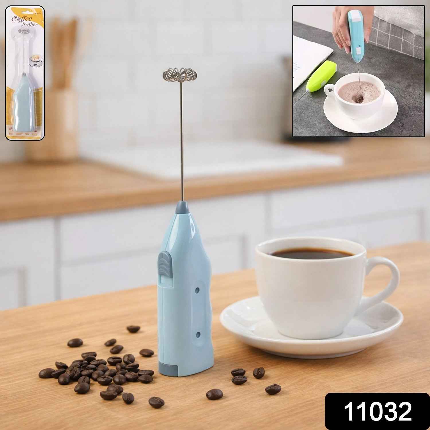 Handheld Milk Frother Blender – Quick & Compact Beverage Mixer