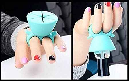 AuriGlam Nail Polish Holder with stand, versatile for both manicure and pedicure tools.