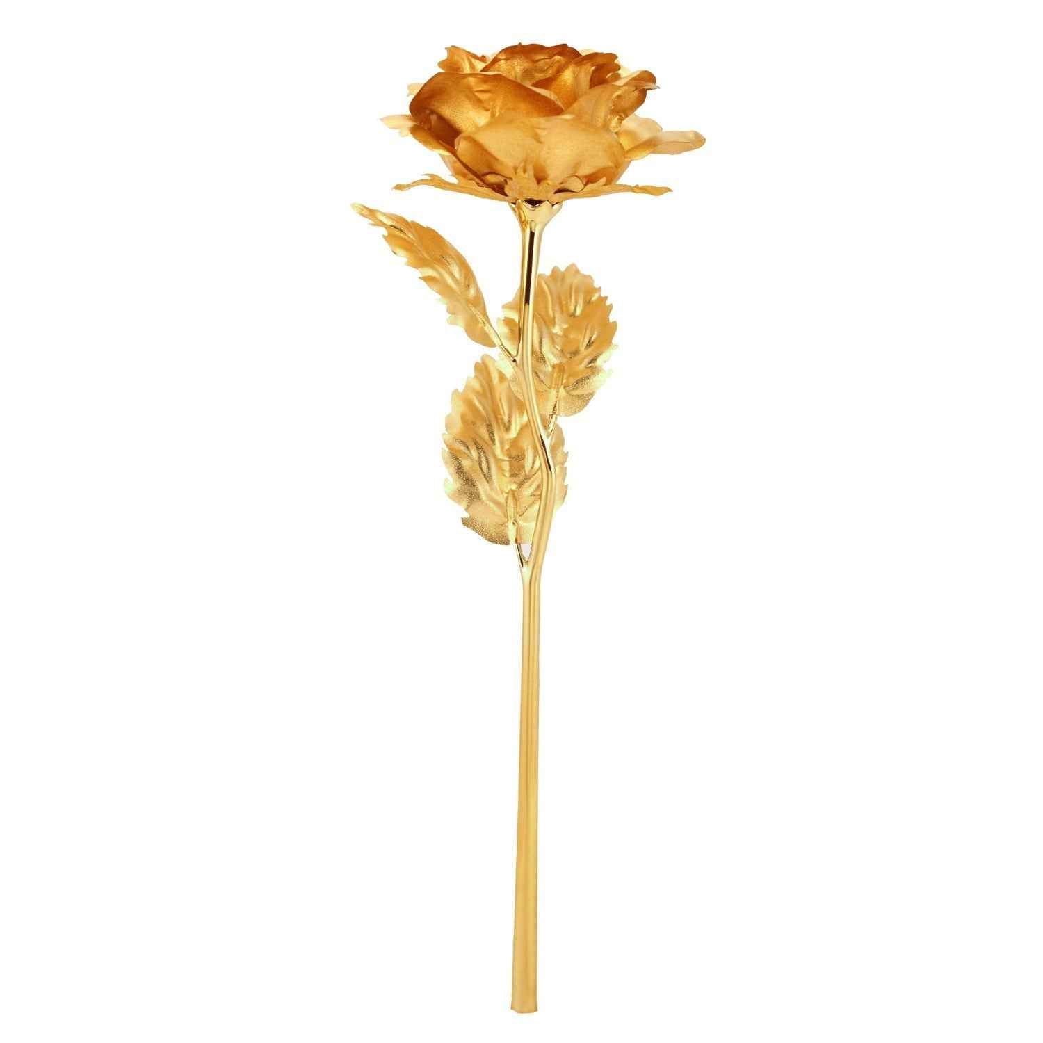 Gold Plated Artificial Rose – Eternal Love Decor Gift