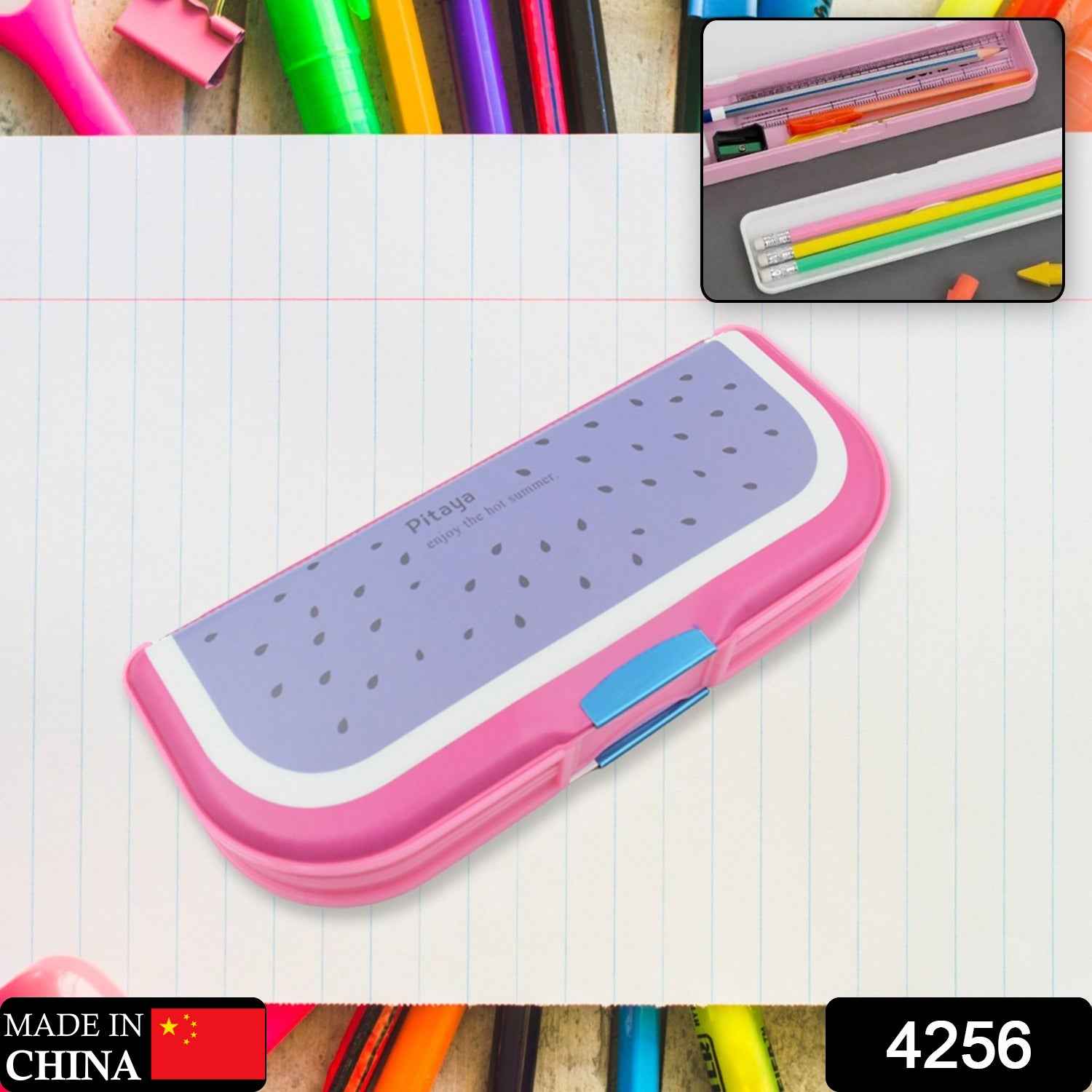 Cartoon Pencil Box – 2-Compartment for Kids | Deskrova