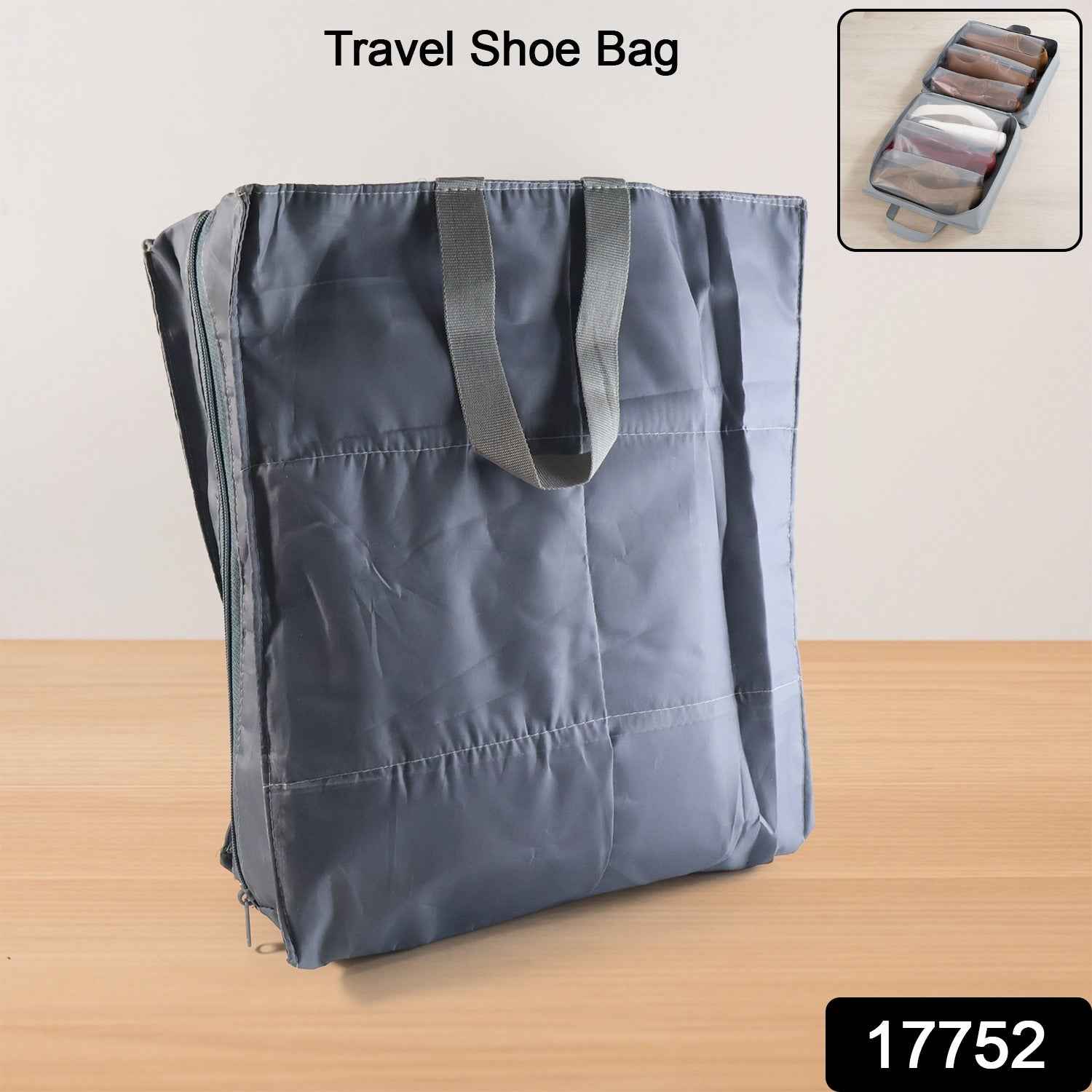 Travel Shoe Storage Bag – Waterproof Organizer for 3 Pairs