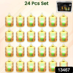 Diwali LED Tea Light Candles – 24 Pc Flameless & Smokeless | Indo Glow