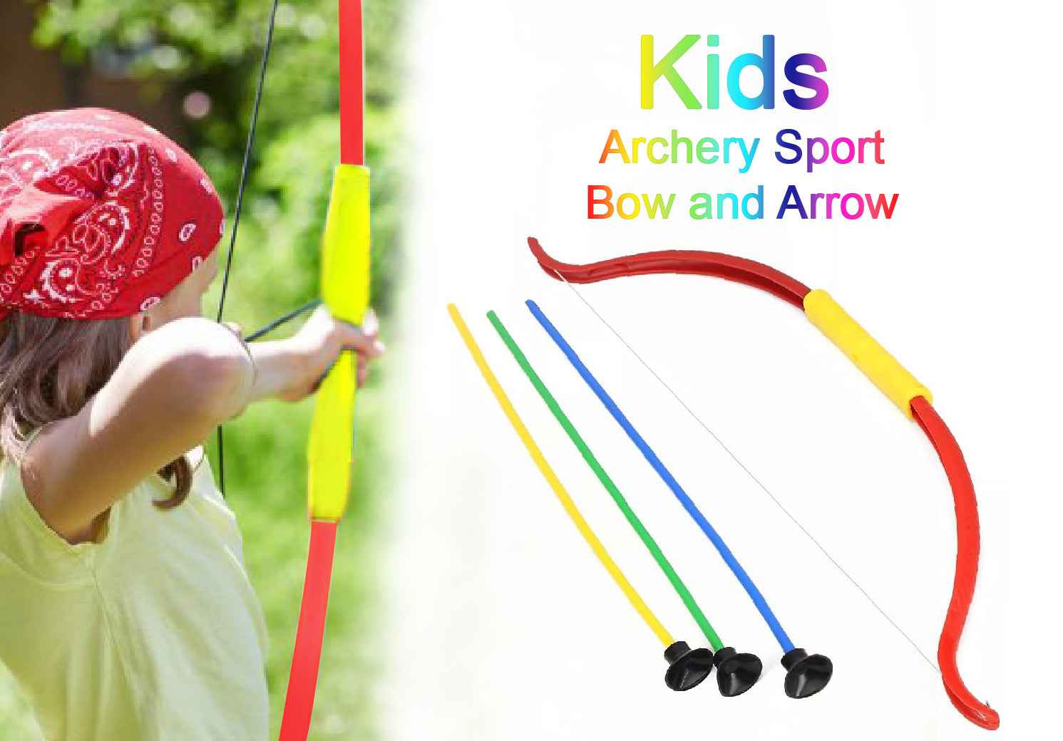 Kids Archery Set – Bow & Arrow Toy with Suction Arrows | Little Blocks