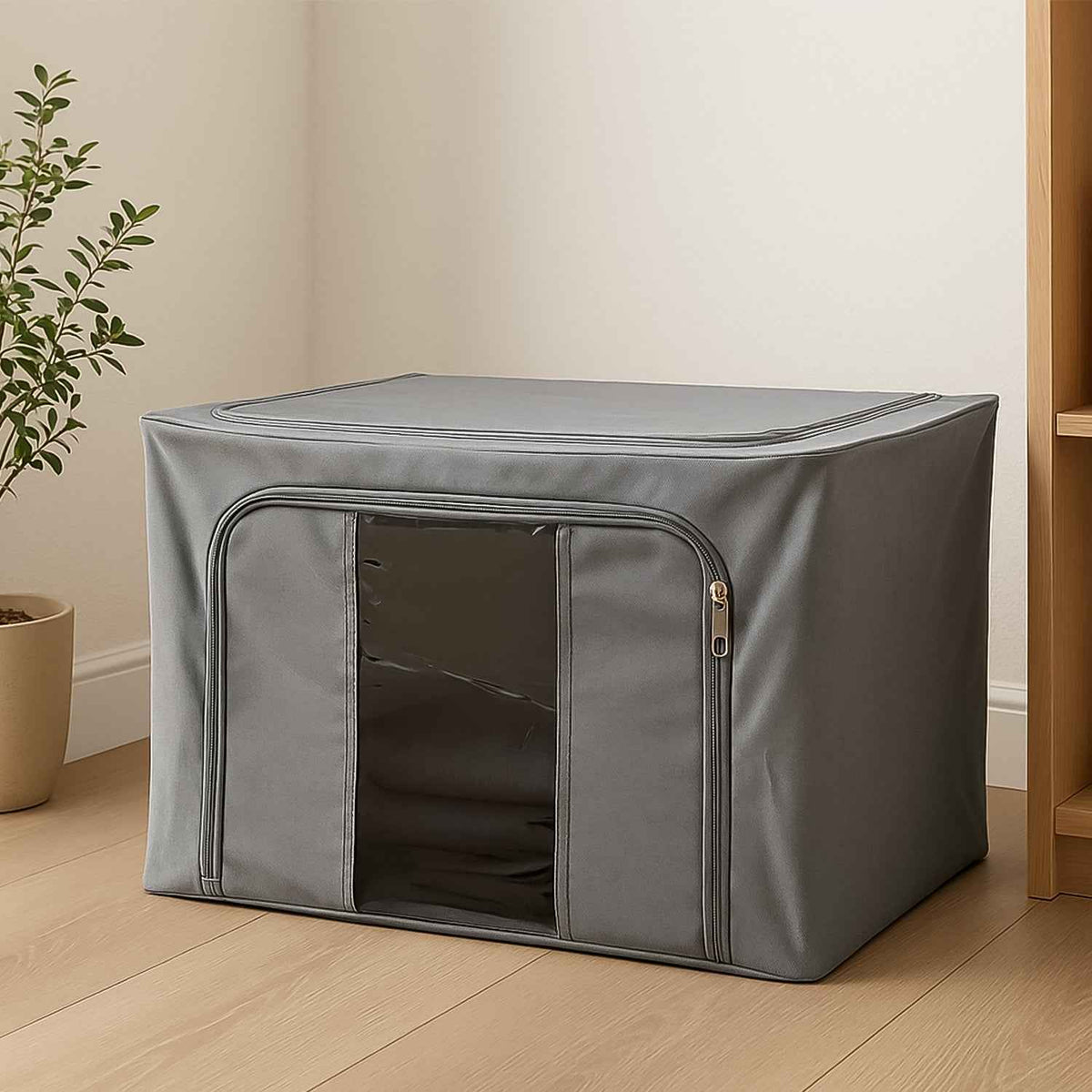 Storage Box with Lid with Window – Durable & Moisture-Proof Organizer