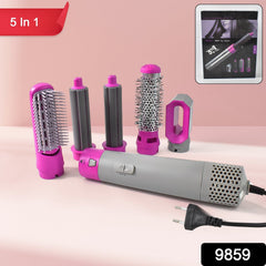 5 In 1 Hair Dryer Brush with Style Aura attachment for versatile styling