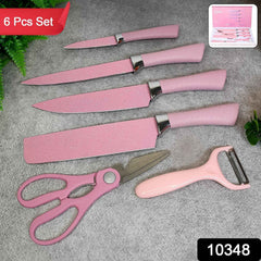 Chef Knife Set – 6 Pcs Stainless Steel Ceramic Coated | Quickslice
