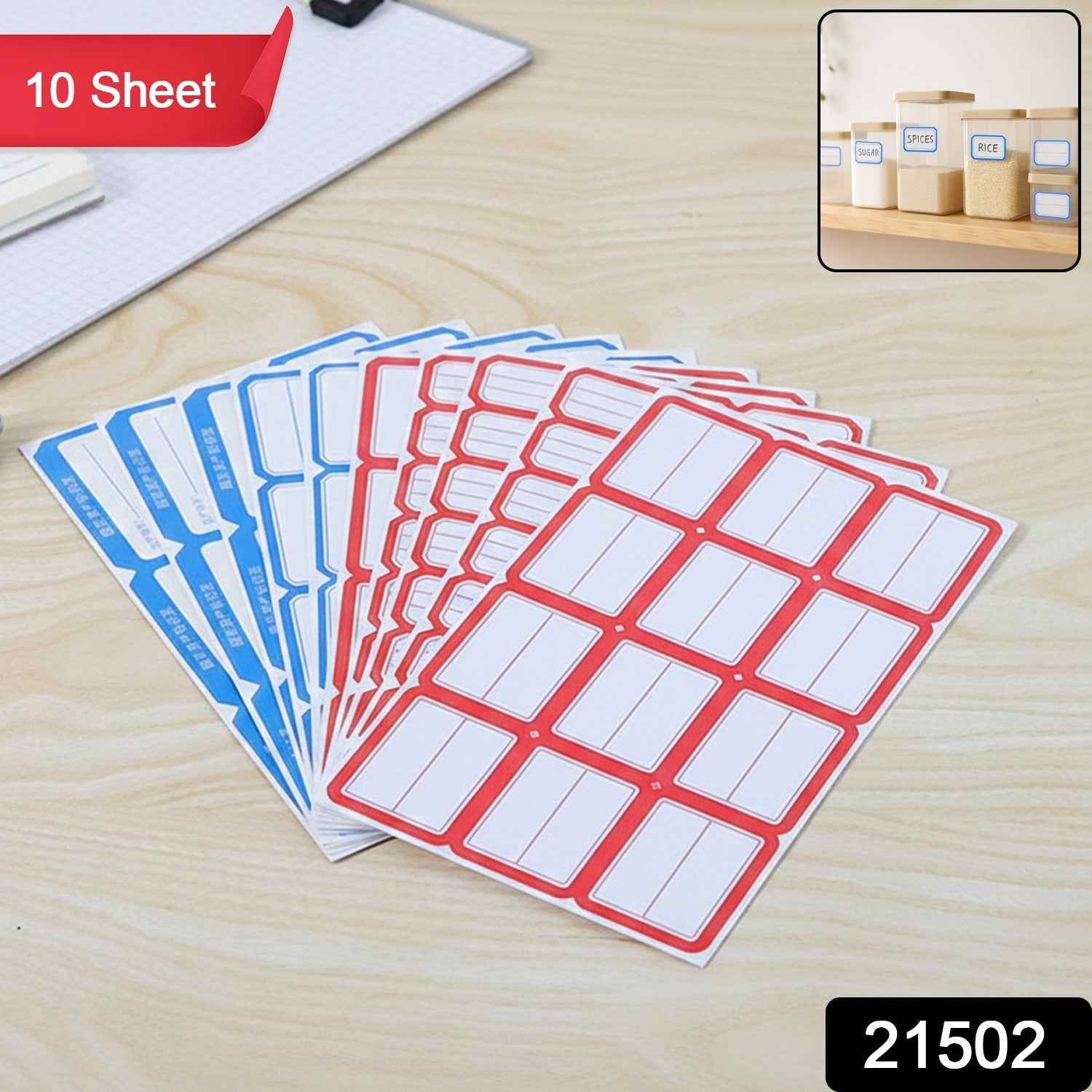 Self-Adhesive Shipping Label Stickers – 10 Durable Sheets