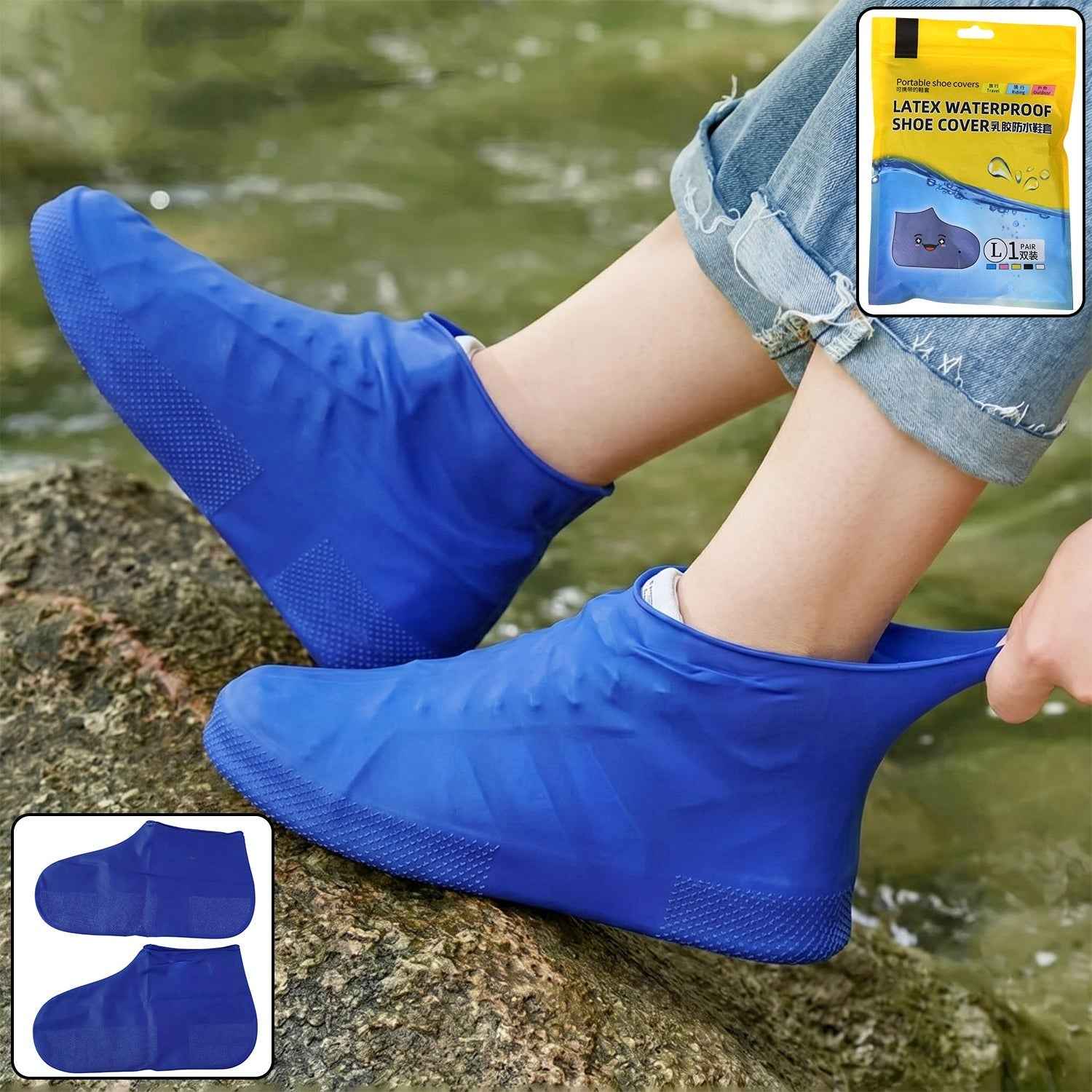 Silicone Waterproof Shoe Cover Ð Reusable, Non-Slip Rain Protector