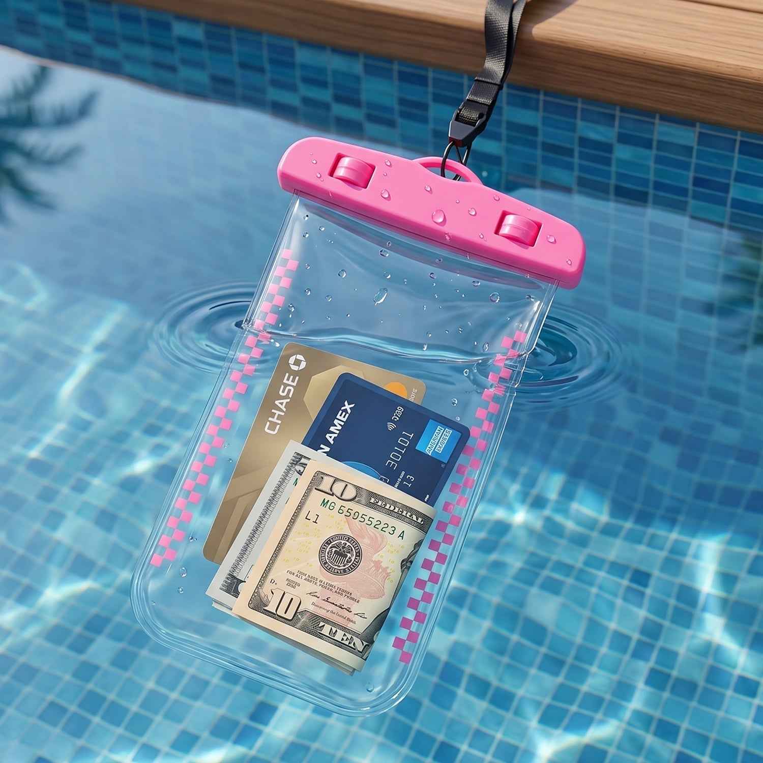 Waterproof Mobile Pouch Cover Ð Transparent & Secure with Lanyard