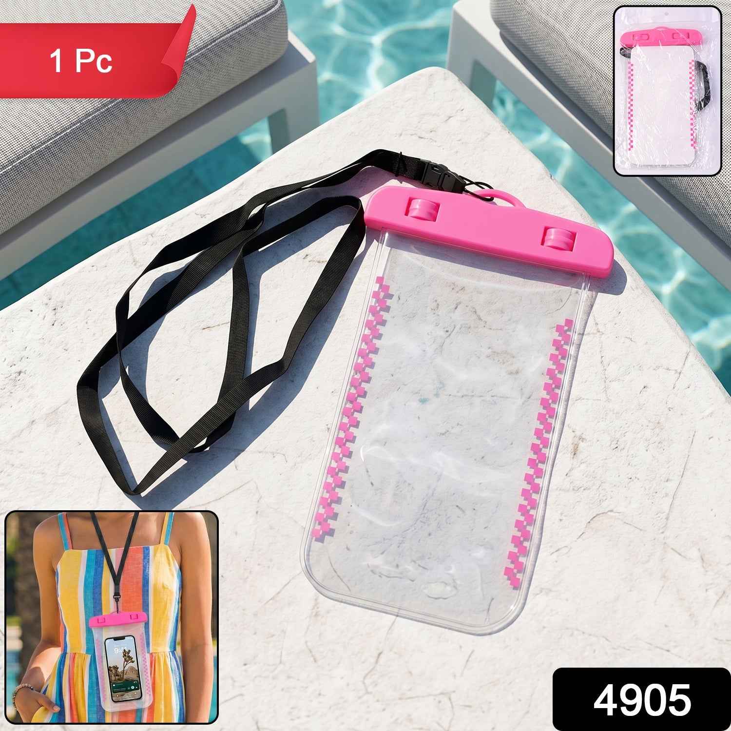 Waterproof Mobile Pouch Cover Ð Transparent & Secure with Lanyard