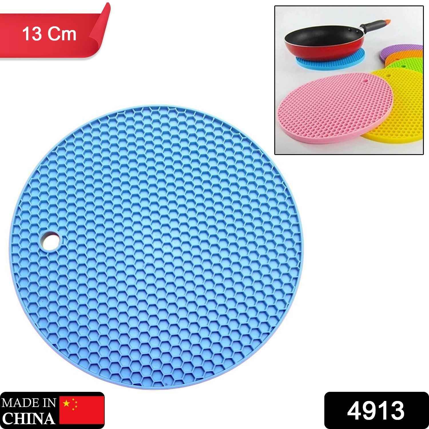 Silicone Trivet – Heat-Resistant Hot Pad (13 cm) | Indo Glow