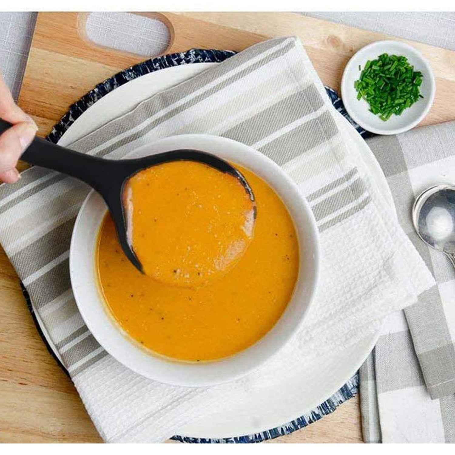 Non-stick Spoon Set – Heat-Resistant Utensils (6 Pc) | Velvet Wipe
