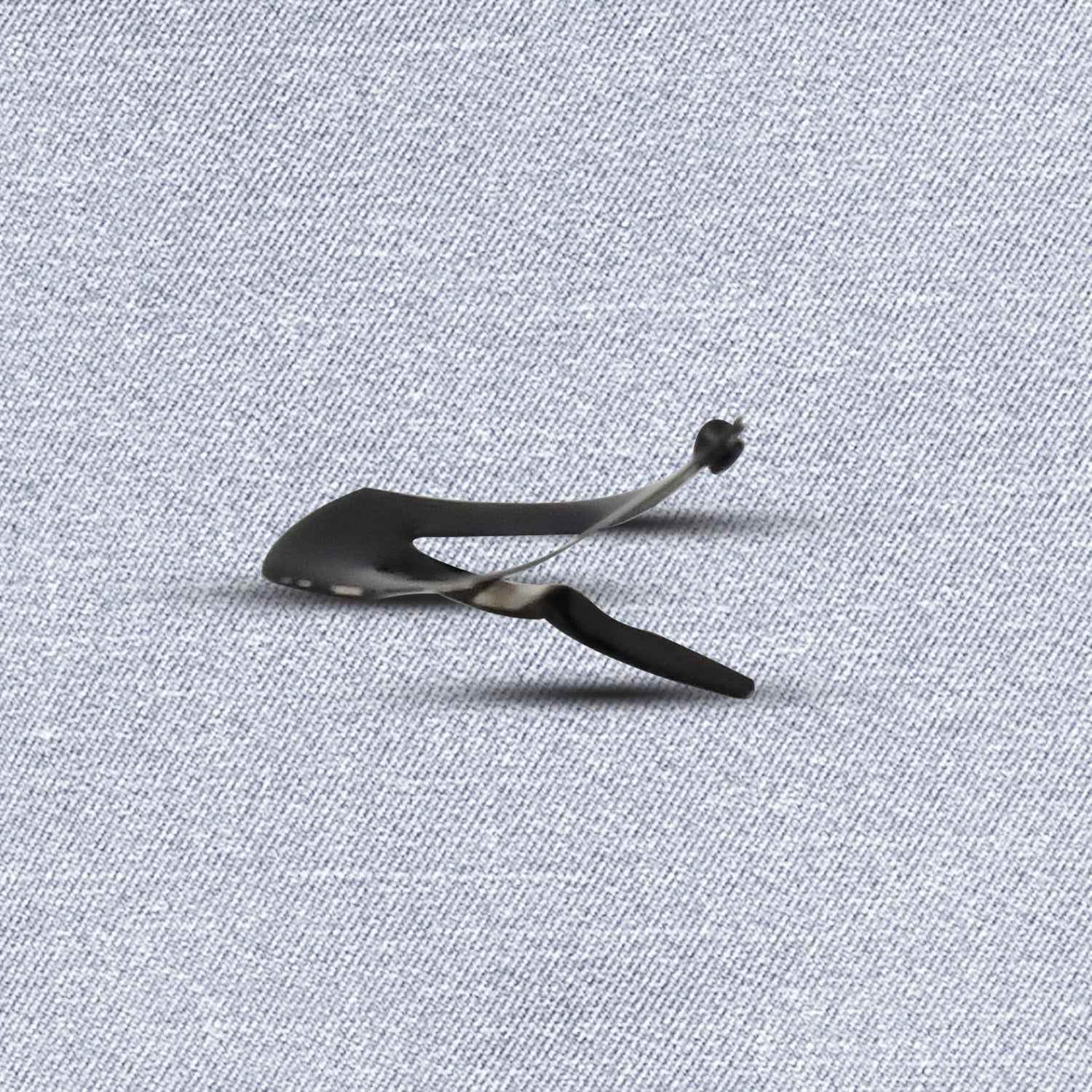 Metal Tic Tac Hair Clips – 12 Pcs Matt Black Set | Calm & Curl