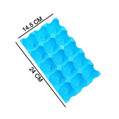 Plastic Egg Trays – 15-Cavity Stackable Storage (4 Pc) | Organivo