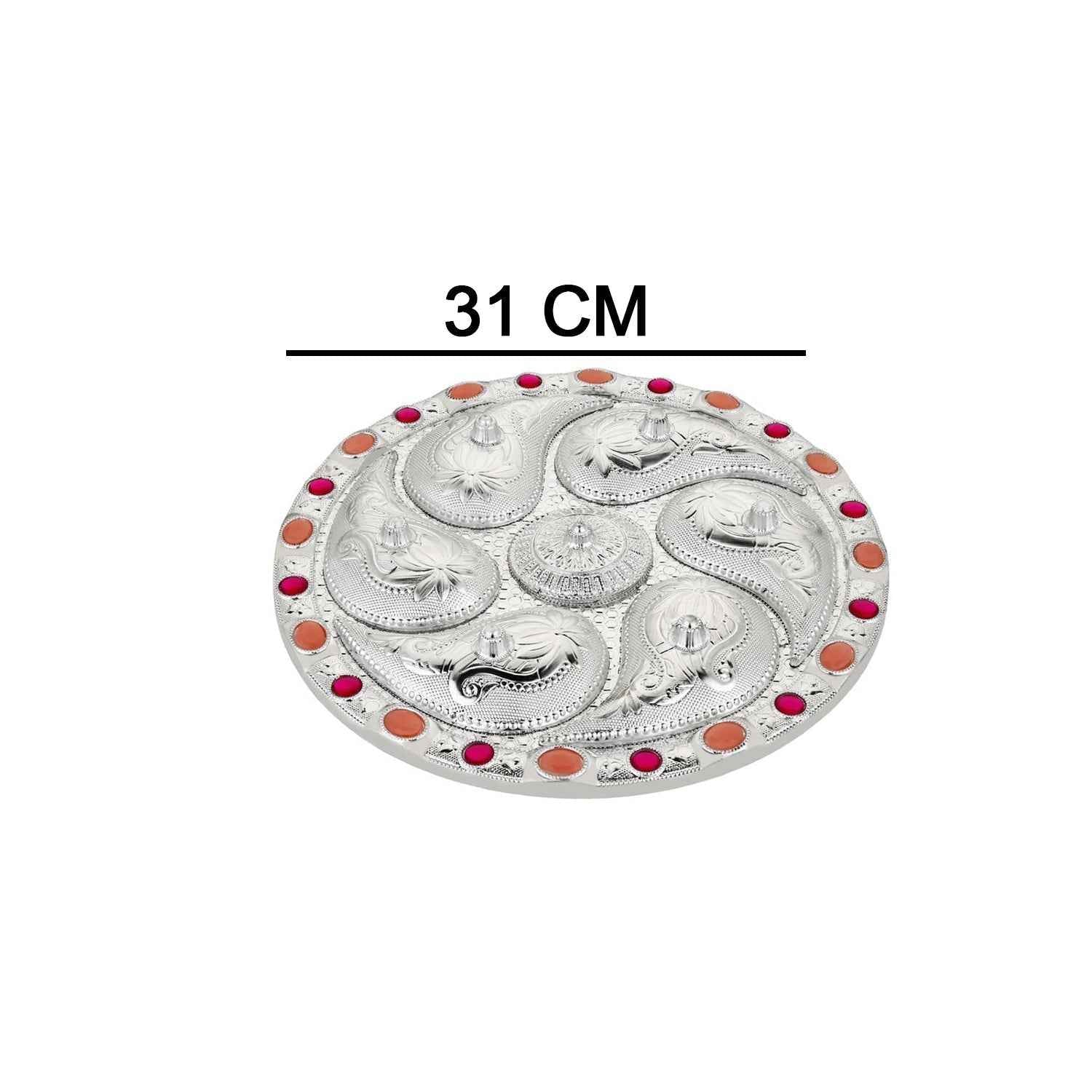 Rotating Dry Fruit Tray – 7-Compartment Snack Server | Lunchie Bunchie
