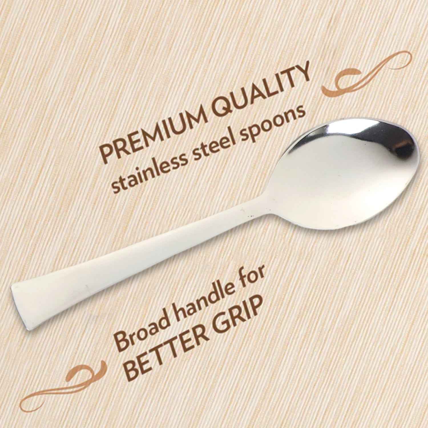 Dining Spoons 3 Pc Set – Rust-Resistant & Comfortable Grip