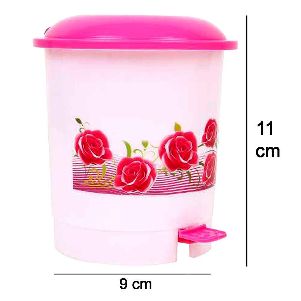 Desk Dustbin – Compact Plastic Pedal Bin for Home & Office | Velvet Wheels