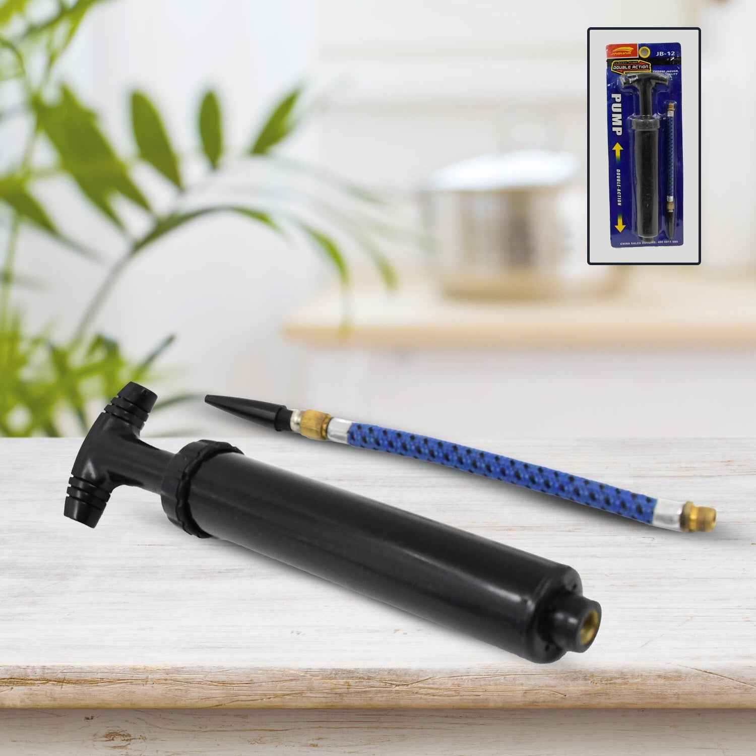 Ball Pump for Sports – Portable Air Inflator with Pins | FitFuzion
