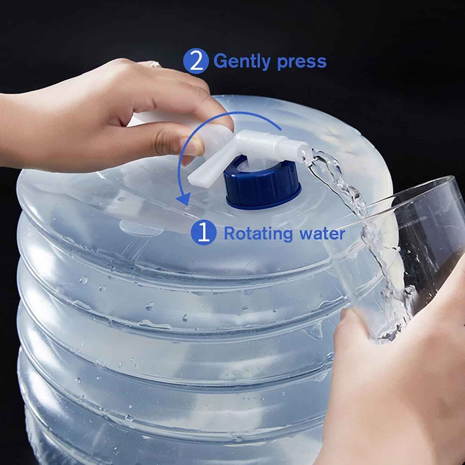 Collapsible Water Container – 10L Portable for Camping | hydrozilla