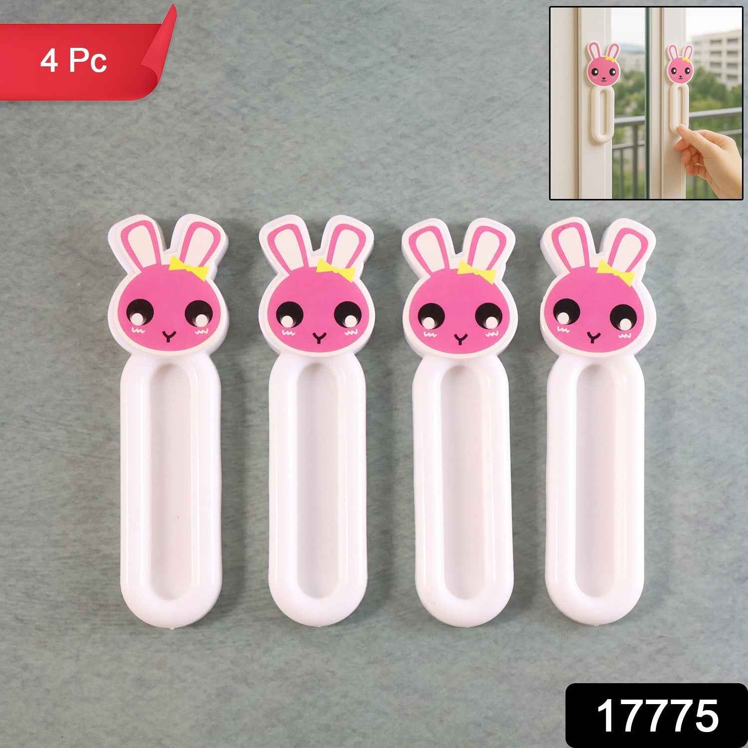 Self Stick Push Pull Helper – No Drill Cabinet Handles 4 Pc Set