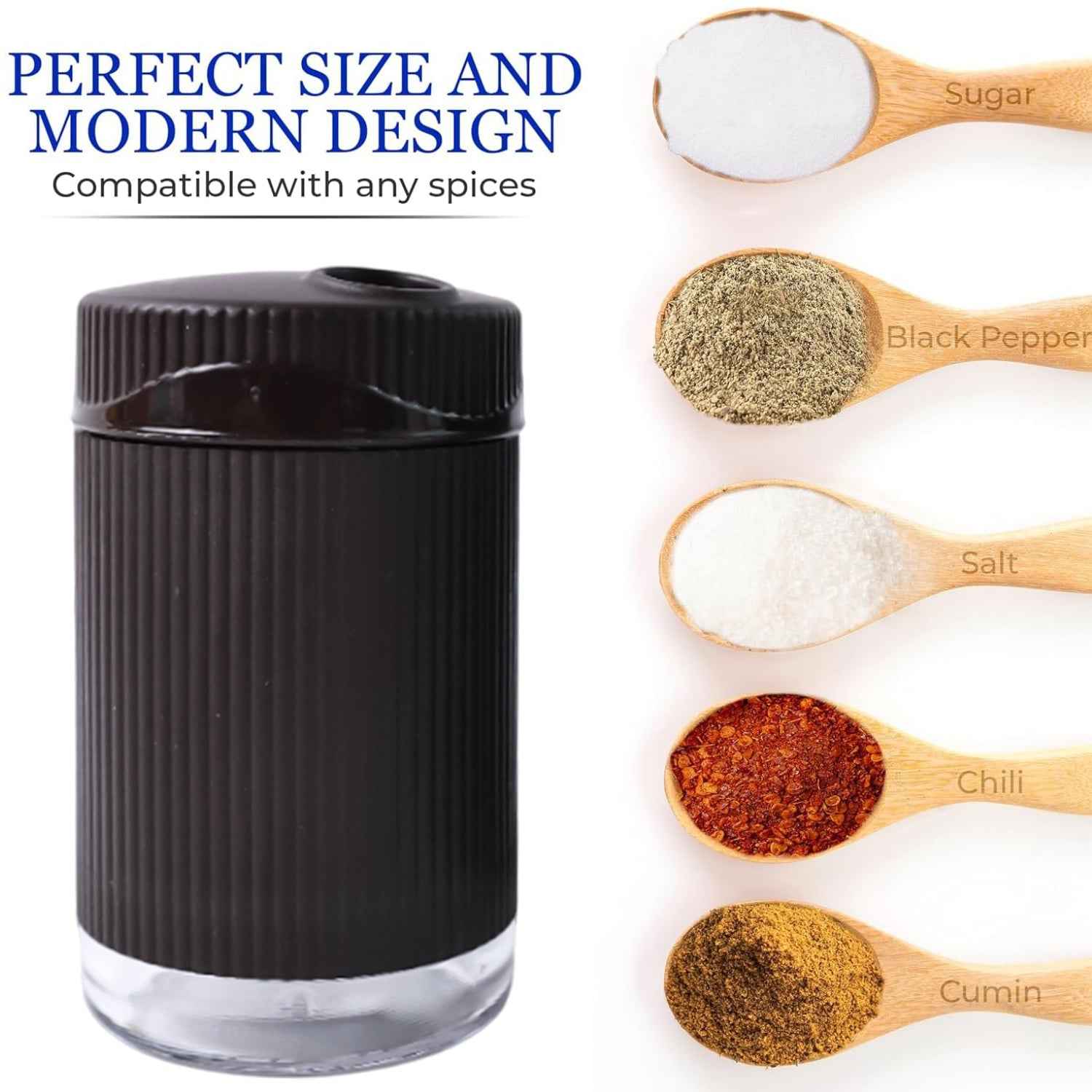 Salt & Pepper Dispenser Set – Unbreakable, Easy Control
