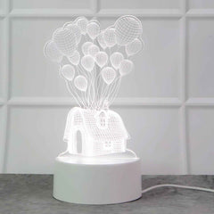 3D Illusion LED Night Lamp – USB Powered Soft Glow Décor