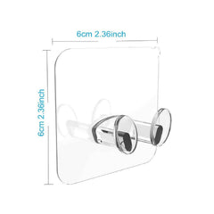 Wall Storage Hooks – No-Drill, Reusable Adhesive | Organivo
