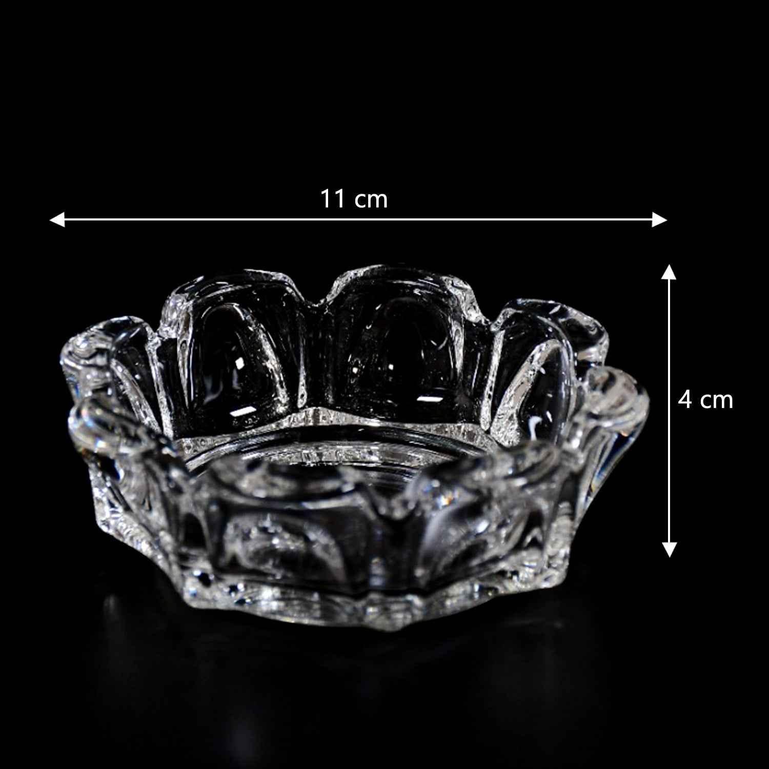 Cigar Ashtray – Round Glass Tabletop for Home & Office | Sanford