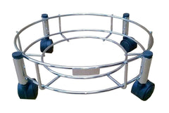 Gas Cylinder Trolley – Stainless Steel with Heavy-Duty Wheels | Indo Glow
