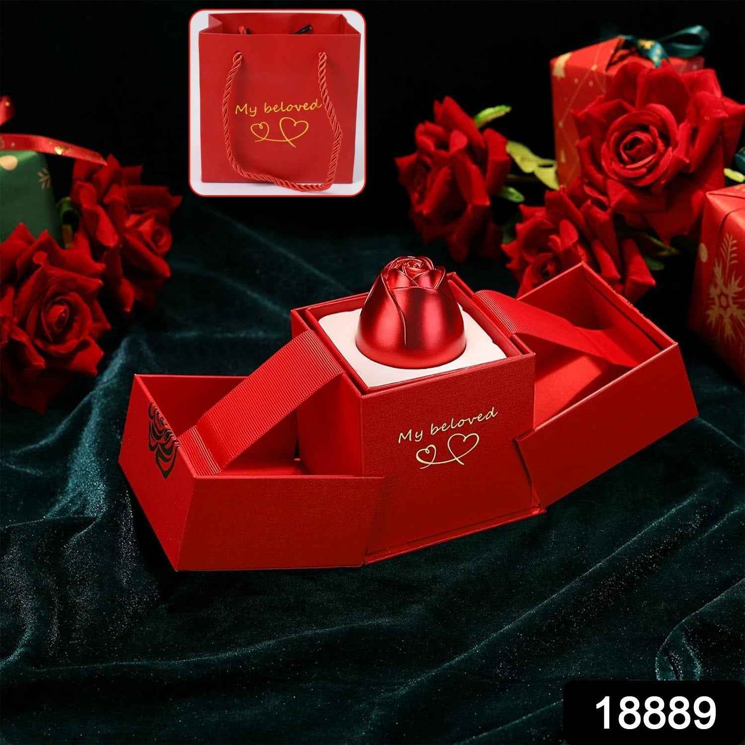 Rose Ring Box Jewellery – Romantic Gift with Magical Presentation