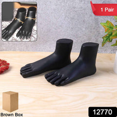 Foot Mannequin Display Stand Pair – Premium Black for Jewellery