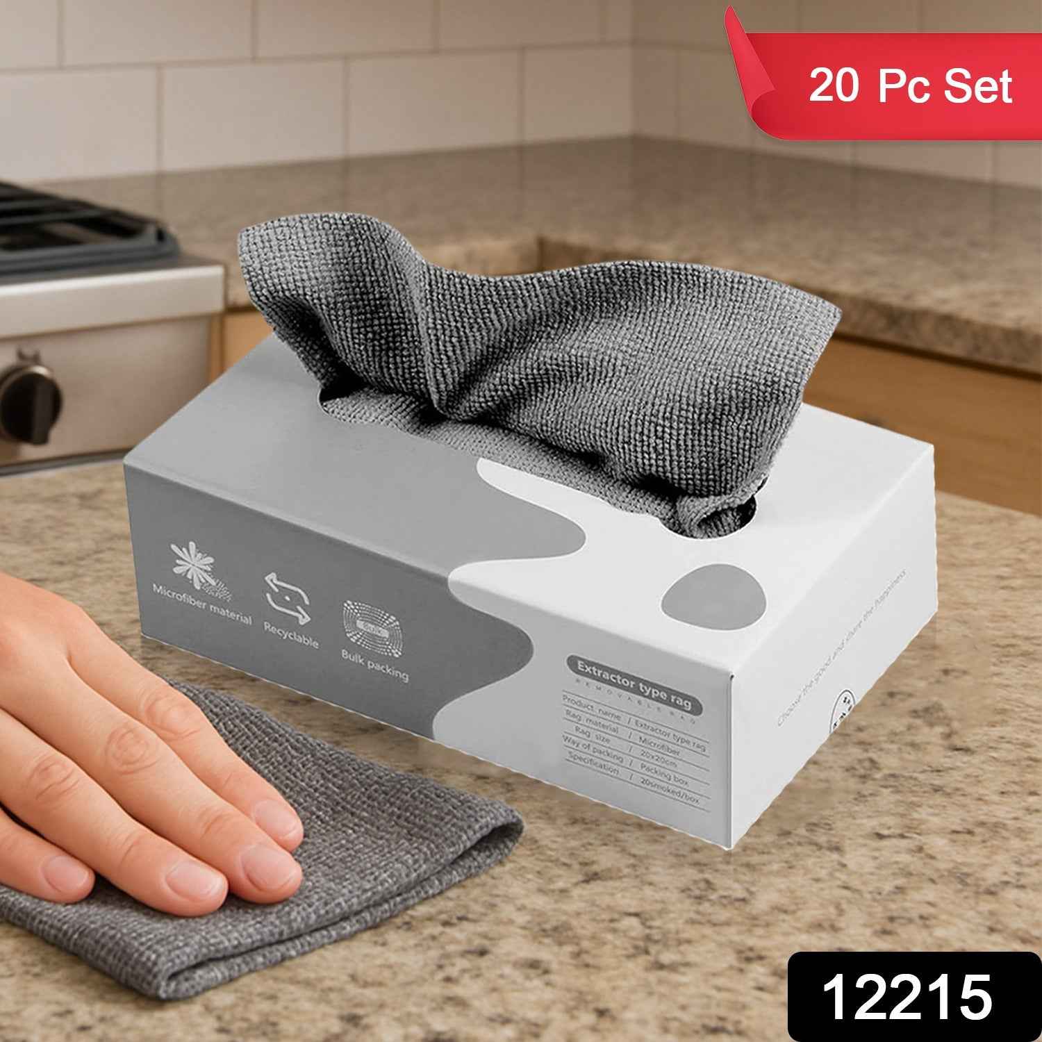 Magic Wipe Cleaning Cloths – Thick, Absorbent & Multi-Purpose (20 Pc)